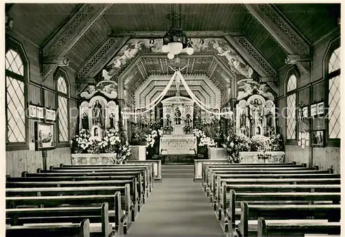 AK / Ansichtskarte Egg_ZH Wallfahrtskirche St Antonius Inneres Egg_ZH