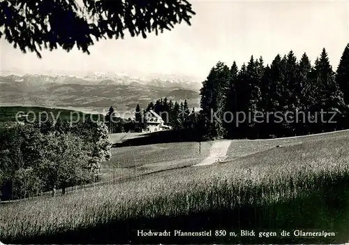 AK / Ansichtskarte Egg_ZH Hochwacht Pfannenstiel Kulm Panorama Egg_ZH