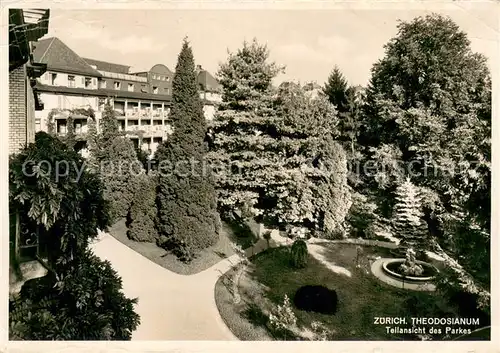 AK / Ansichtskarte Zuerich_ZH Theodosianum Park Zuerich_ZH