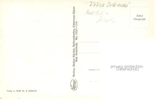 AK / Ansichtskarte Bad_Griesbach_Schwarzwald  Gesamtansicht Tal Bad_Griesbach