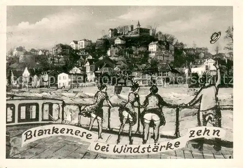 AK / Ansichtskarte Blankenese_Hamburg Bei Windstaerke Zehn 