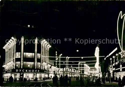 AK / Ansichtskarte Hamburg Moenckebergstrasse bei Nacht Dyckhoff Hamburg