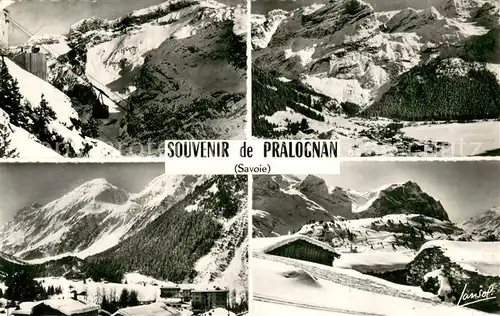 AK / Ansichtskarte Pralognan la Vanoise Berge Schnee Gondel Pralognan la Vanoise