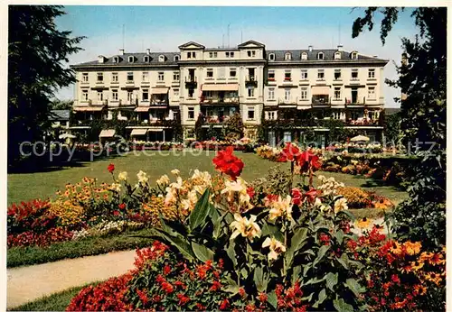 AK / Ansichtskarte Konstanz_Bodensee Sanatorium Dr. Buedingen Aussenansicht m. Garten Konstanz_Bodensee