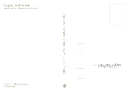 AK / Ansichtskarte Greppin Anglerheim im Naherholungszentrum Greppin