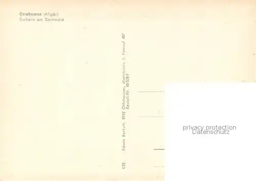 AK / Ansichtskarte Ottobeuren Kurheim am Bannwald Ottobeuren