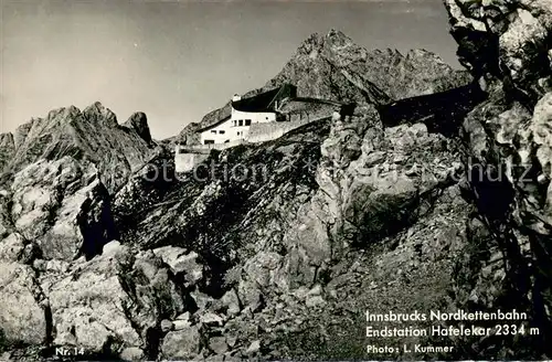 AK / Ansichtskarte Hafelekarspitze Endstation Hafelekar Nordkettenbahn Hafelekarspitze