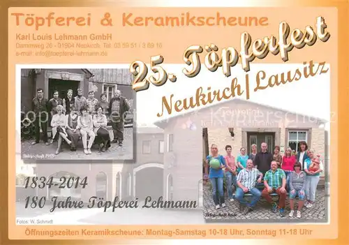 AK / Ansichtskarte Neukirch_Lausitz Toepferfest Toepferei u. Keramikschule  Neukirch_Lausitz