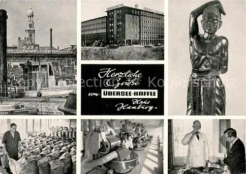 AK / Ansichtskarte Hamburg uebersee Kaffee Haus Hamburg Teilansichten Hamburg
