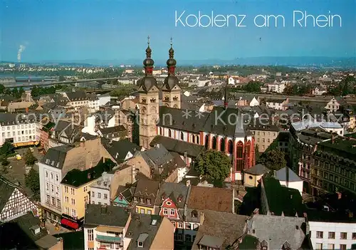 AK / Ansichtskarte Koblenz__Rhein Teilansicht  