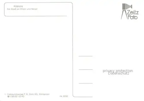 AK / Ansichtskarte Koblenz__Rhein Teilansicht  