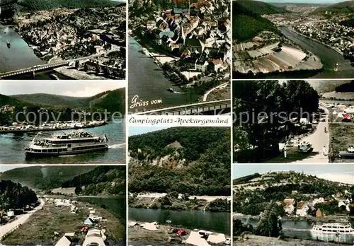 AK / Ansichtskarte Neckargemuend Fliegeraufnahme Campingplatz Neckargemuend