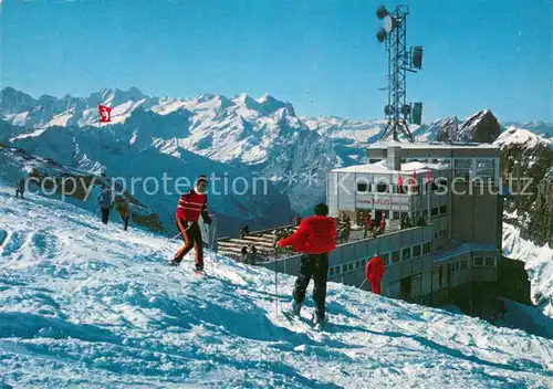 AK / Ansichtskarte Titlis_3238m_Engelberg_OW Wintersportplatz Alpen Gipfelrestaurant 