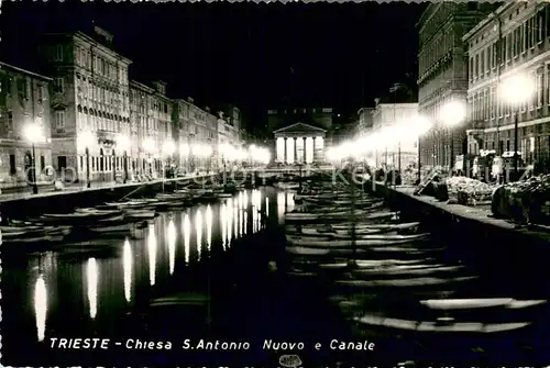 AK / Ansichtskarte Trieste_IT Chiesa Sant Antonio Nuovo e Canale 