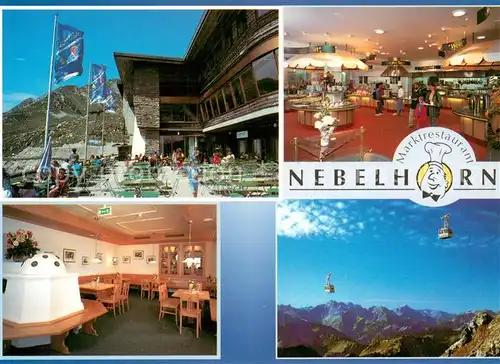 AK / Ansichtskarte Oberstdorf Berggasthaus Hoefatsblick Bergrestaurant Nebelhorn Bergwelt Allgaeuer Alpen Oberstdorf