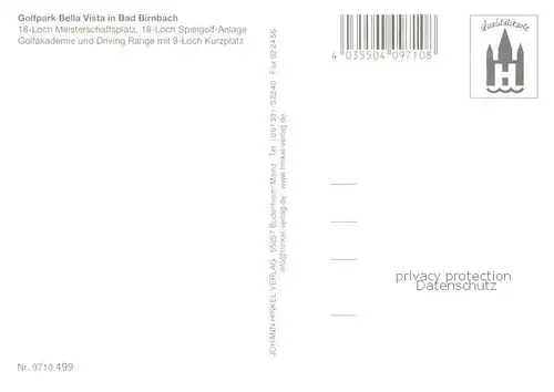 AK / Ansichtskarte Bad_Birnbach Golfpark Bella Vista Thermenbach Pfarrkirche Maria Himmelfahrt Bad_Birnbach