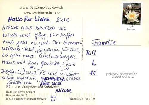 AK / Ansichtskarte Buckow_Maerkische_Schweiz Bellevue Gastgeberei u. Kreativhaus Teilansichten Buckow_Maerkische_Schweiz