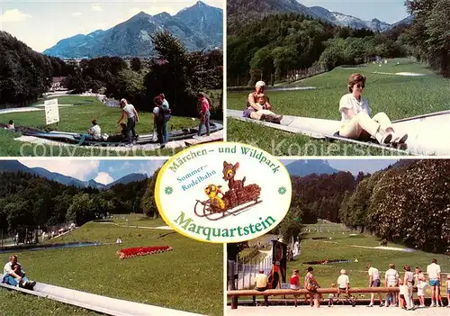 AK / Ansichtskarte Marquartstein Rodelpartie Maerchen  und Wildpark Marquartstein