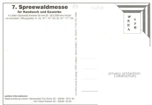 AK / Ansichtskarte Luebben_Spreewald 7.Spreewaldmesse Luebben Spreewald