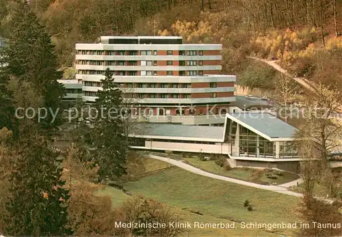 AK / Ansichtskarte Schlangenbad_Taunus Medizinische Klinik Roemerbad Aussenansicht Schlangenbad_Taunus