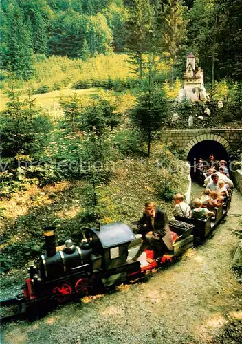 AK / Ansichtskarte Ruhpolding Maerchenpark Ruhpolding Brand Tunnelausfahrt d. Mini Eisenbahn Ruhpolding