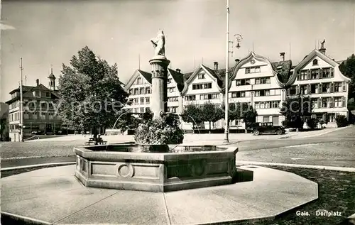 AK / Ansichtskarte Gais_AR Dorfplatz Gais_AR