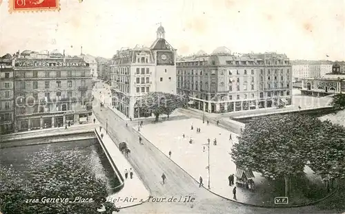 AK / Ansichtskarte Geneve_GE Place Bel Air Tour de l ile Geneve_GE
