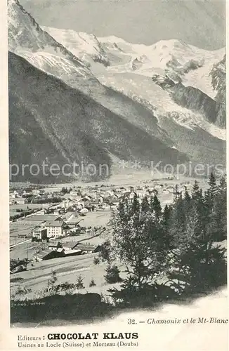 AK / Ansichtskarte Chamonix et le Mont Blanc Chamonix