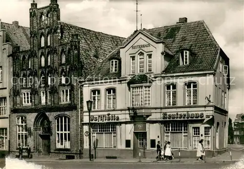 AK / Ansichtskarte Wismar_Mecklenburg Alter Schwede u. Reuterhaus  Wismar_Mecklenburg