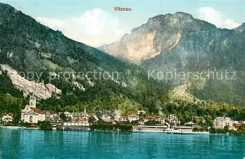 AK / Ansichtskarte Vitznau_Witznau_Vierwaldstaettersee_LU Seepanorama 