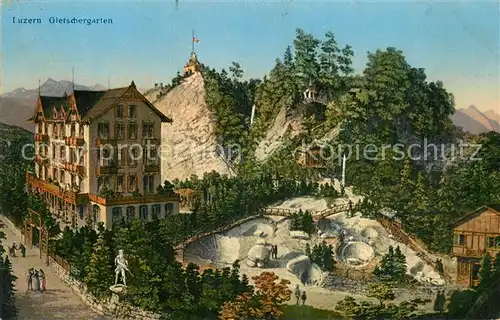 AK / Ansichtskarte Luzern__LU Gletschergarten 