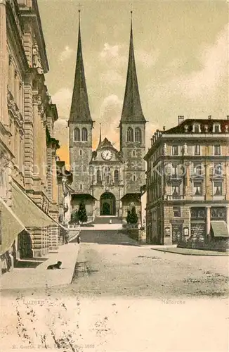 AK / Ansichtskarte Luzern__LU Hofkirche 