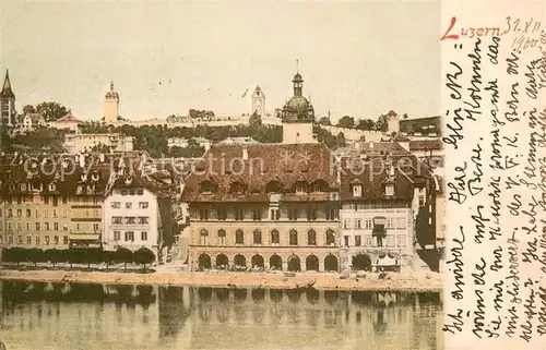 AK / Ansichtskarte Luzern_Vierwaldstaettersee Hotel National Luzern_Vierwaldstaettersee