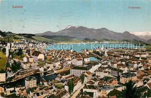 AK / Ansichtskarte Luzern_Vierwaldstaettersee Panorama Luzern_Vierwaldstaettersee