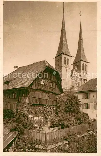 AK / Ansichtskarte Alt_Luzern_LU Hofkirche Alt_Luzern_LU
