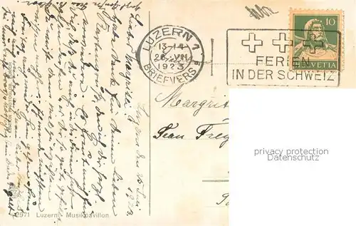 AK / Ansichtskarte Luzern__LU Musikpavillon 