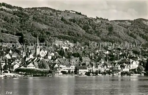 AK / Ansichtskarte Zug__ZG Zugersee Panorama 