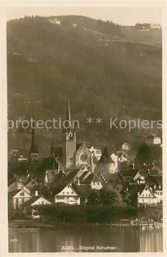 AK / Ansichtskarte Zug_Zugersee Teilansicht 
