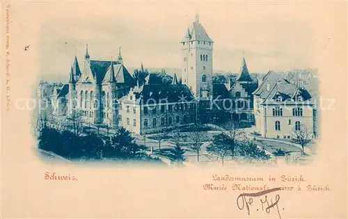 AK / Ansichtskarte Zuerich_ZH Landesmuseum Zuerich_ZH