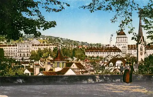 AK / Ansichtskarte Zuerich_ZH Blick vom Lindenhof auf Polytechnikum und Universitaet Zuerich_ZH