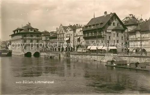 AK / Ansichtskarte Zuerich_ZH Limmatquai Zuerich_ZH