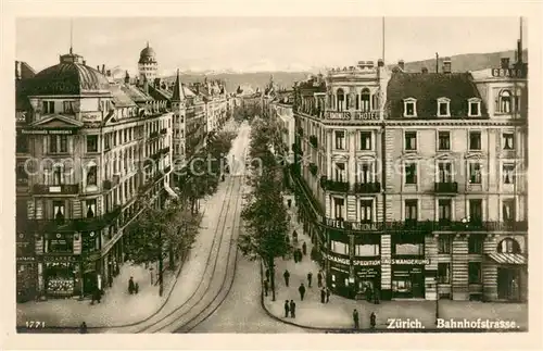 AK / Ansichtskarte Zuerich_ZH Bahnhofstrasse Zuerich_ZH