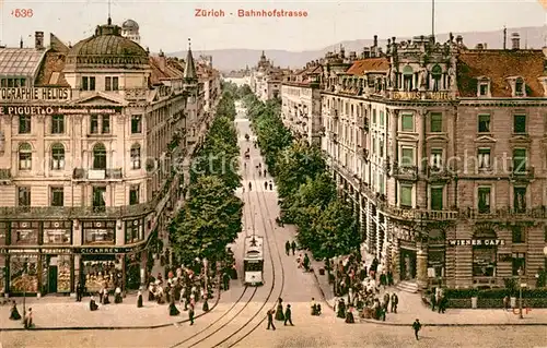 AK / Ansichtskarte Zuerich_ZH Bahnhofstrasse Zuerich_ZH