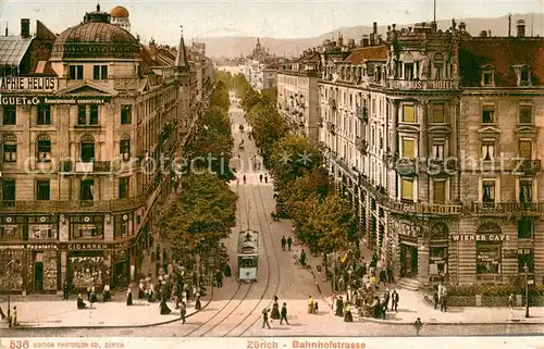 AK / Ansichtskarte Zuerich_ZH Bahnhofstrasse Zuerich_ZH