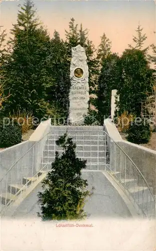 AK / Ansichtskarte Luetzelflueh Goldbach_BE Denkmal Jeremias Gotthelf 