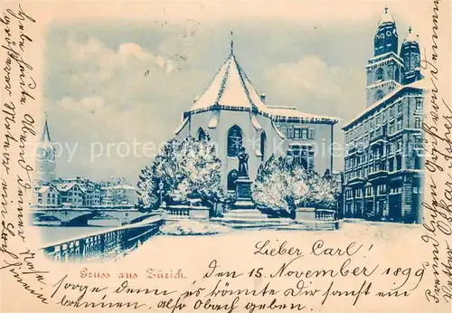 AK / Ansichtskarte Zuerich_ZH Kirche Zuerich_ZH