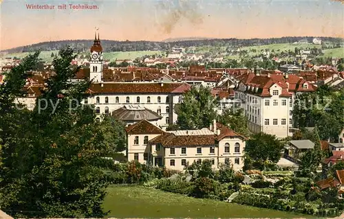 AK / Ansichtskarte Winterthur__ZH Panorama mit Technikum 