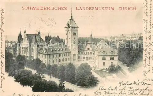 AK / Ansichtskarte Zuerich_ZH Schweizerisches Landesmuseum Zuerich_ZH