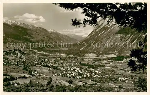 AK / Ansichtskarte Sierre_Siders_VS Vue generale 