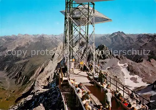 AK / Ansichtskarte Parseierspitze_3036m_AT Blick vom Vallugagipfel 